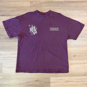 Darc Sport X Naruto Anime Red Shirt Size Large Wolves Collab Tee Streetwear Gym